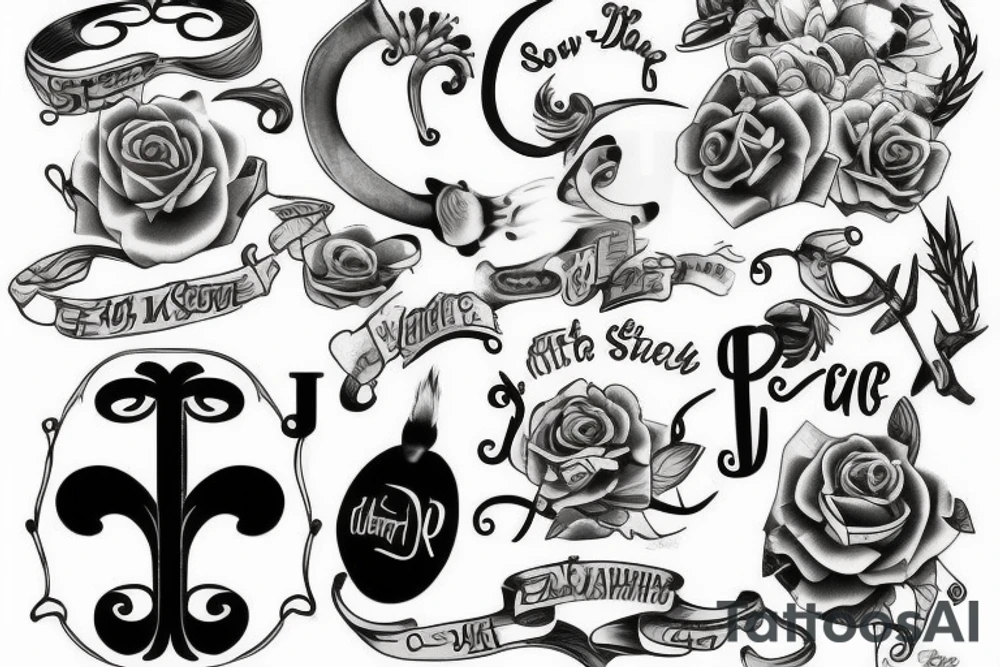 letter j seal tattoo idea