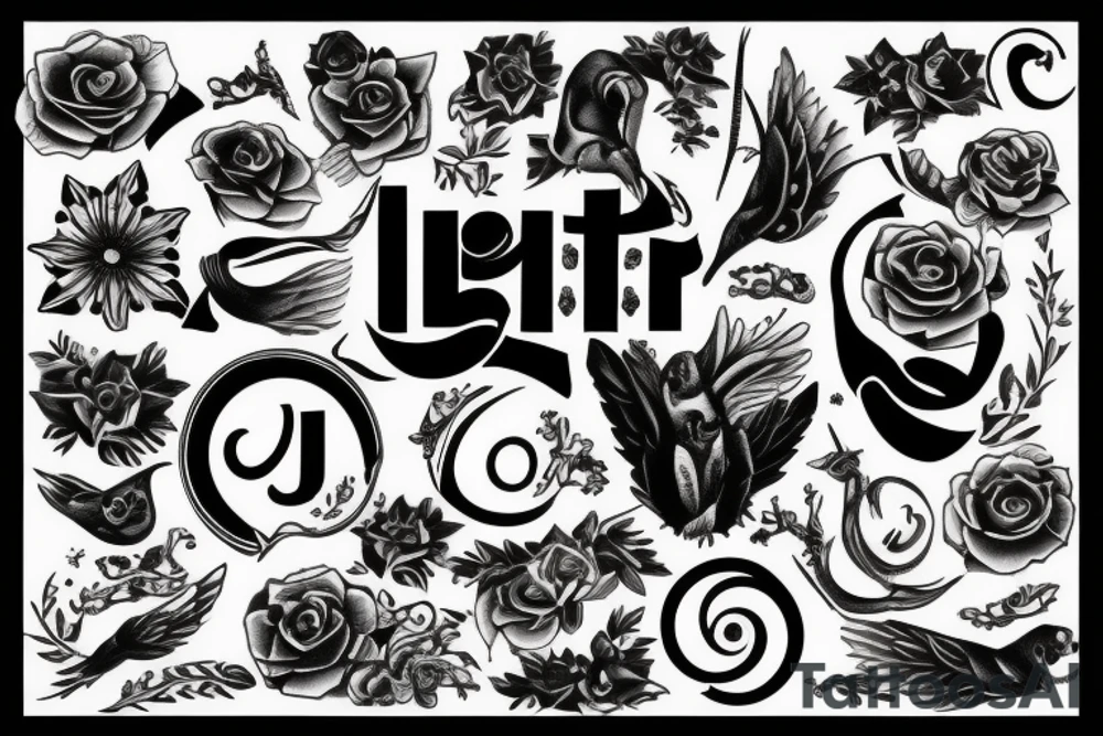 letter j seal tattoo idea