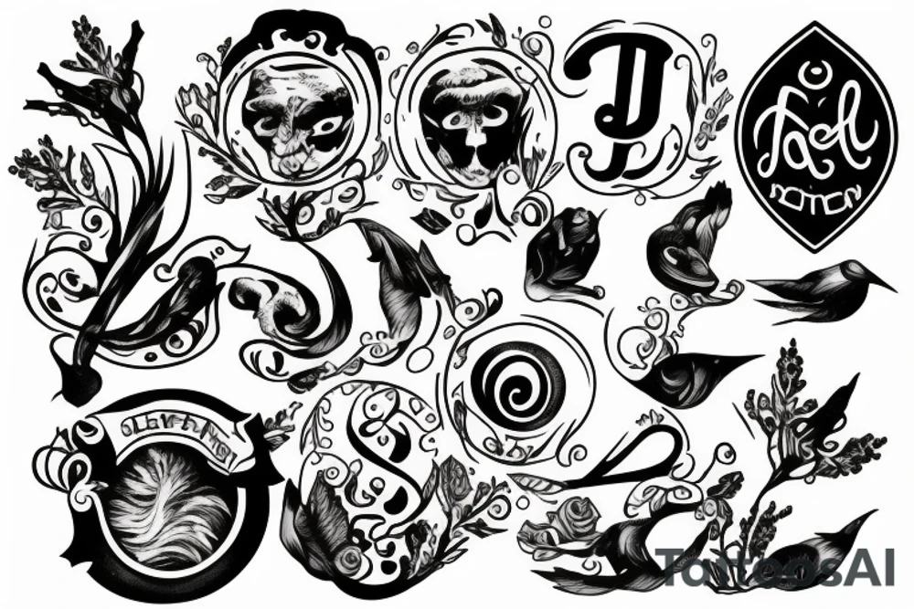 letter j seal tattoo idea