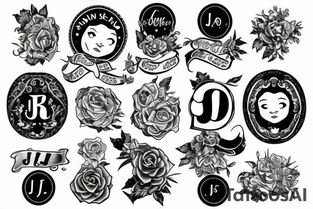 letter j seal tattoo idea