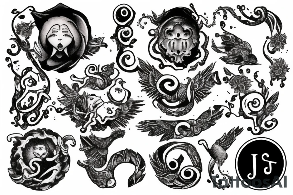 letter j seal tattoo idea