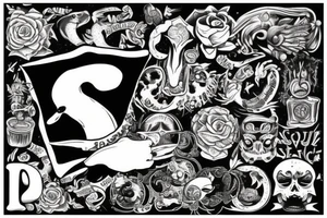 letter j seal tattoo idea