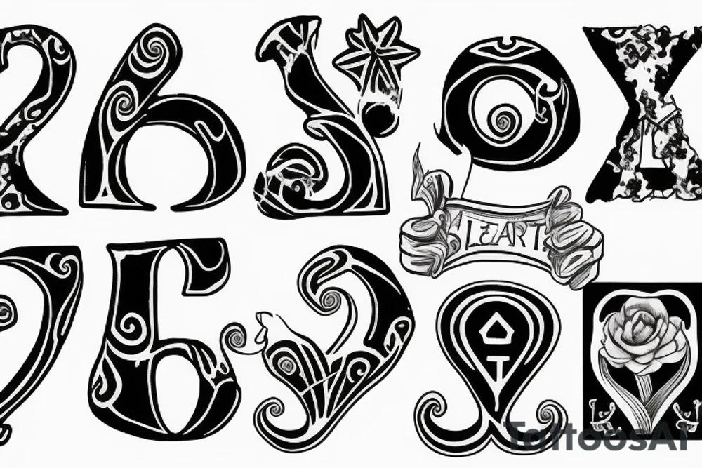 letter j seal in a.heart tattoo idea