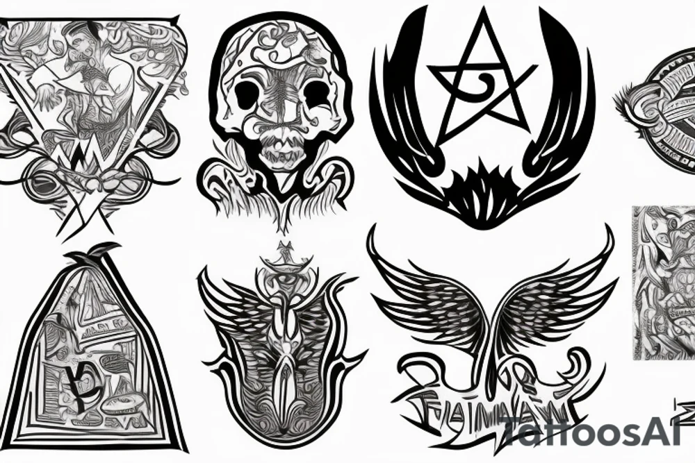 Small image representing four names: Zach, Sam, Joe, Hashem tattoo idea