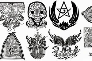 Small image representing four names: Zach, Sam, Joe, Hashem tattoo idea
