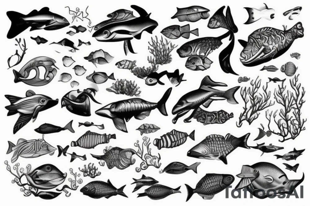 Scuba diving tattoo idea