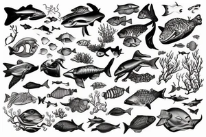 Scuba diving tattoo idea