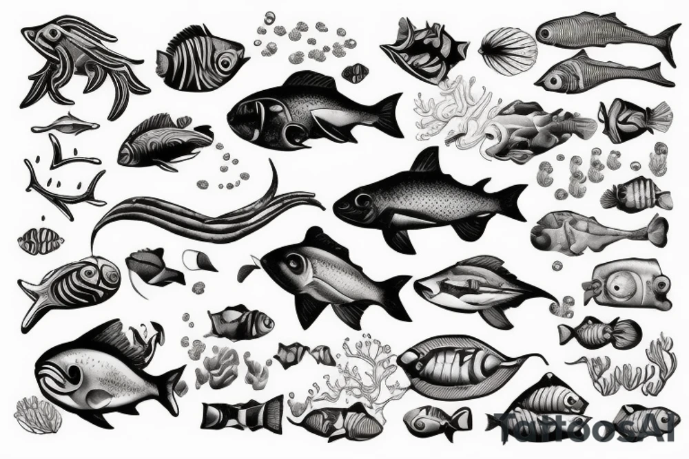 Scuba diving tattoo idea