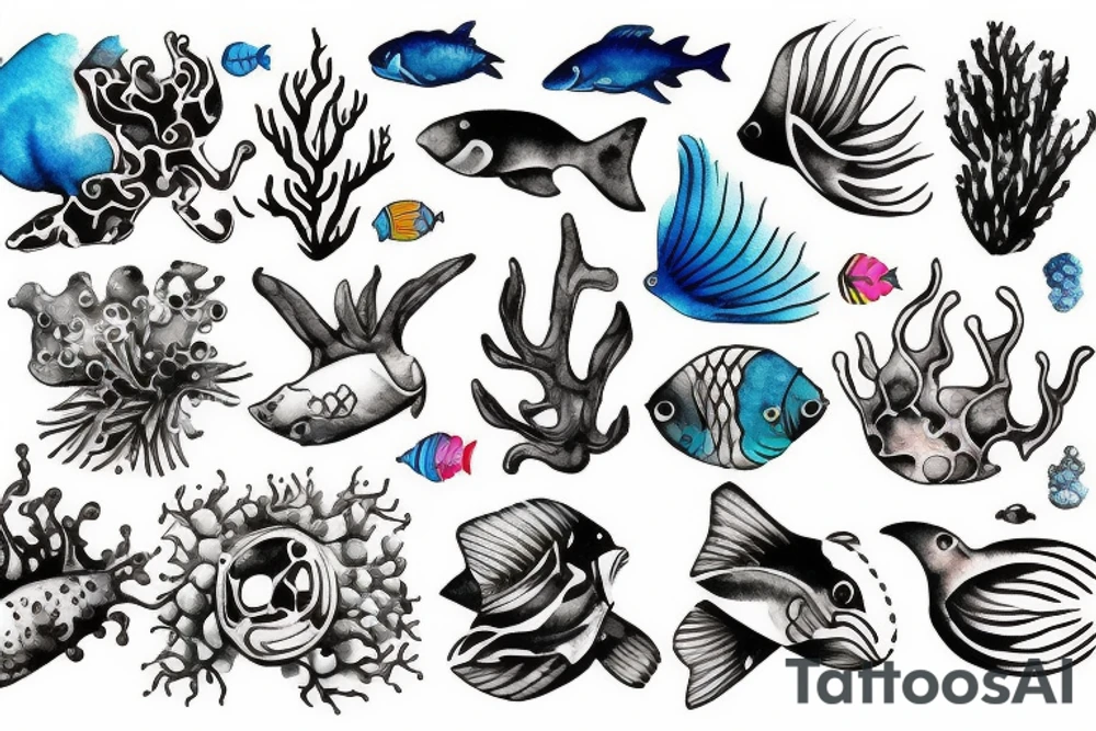 Scuba diving tattoo idea