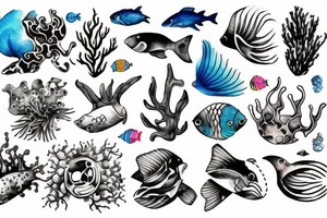 Scuba diving tattoo idea