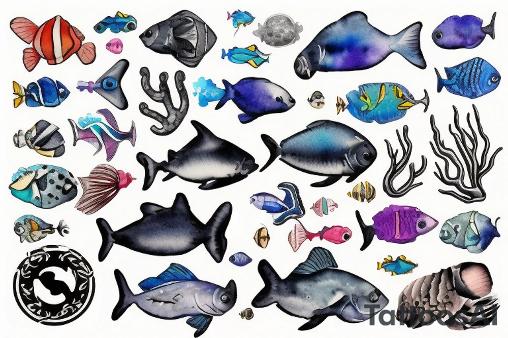 Scuba diving tattoo idea