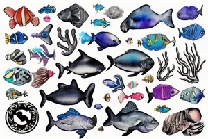 Scuba diving tattoo idea