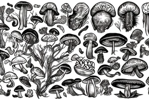 Shrooms tattoo idea