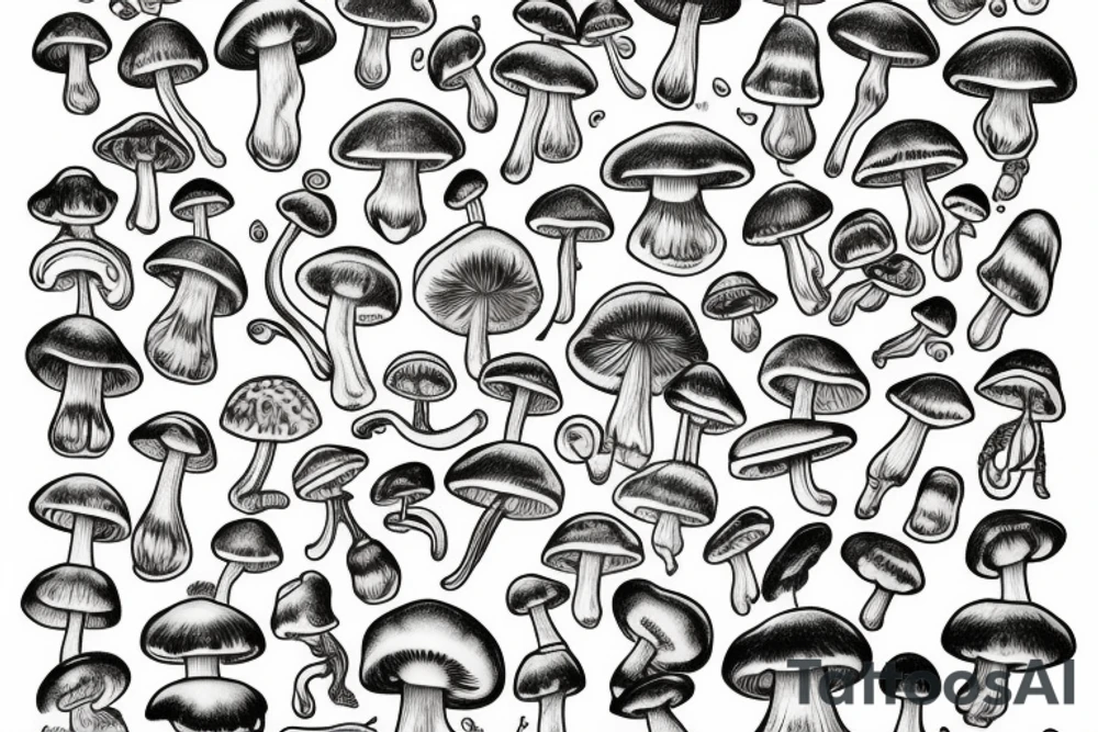 Shrooms tattoo idea
