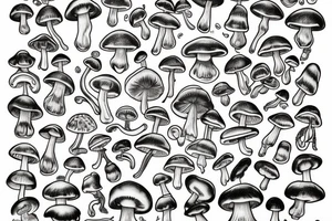Shrooms tattoo idea