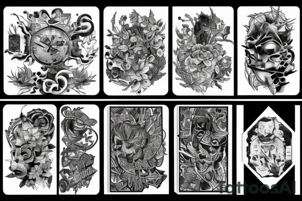 A Four piece puzzle tattoo idea
