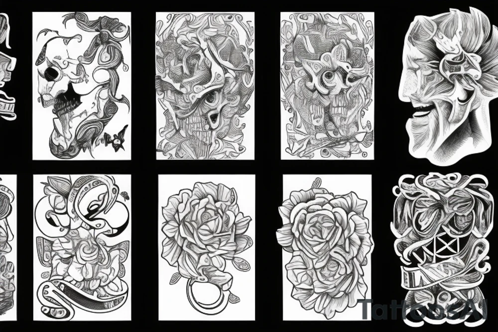 A four piece puzzle. tattoo idea