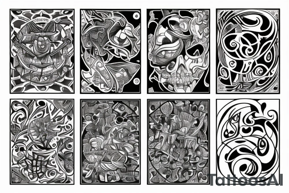 A four piece puzzle. tattoo idea