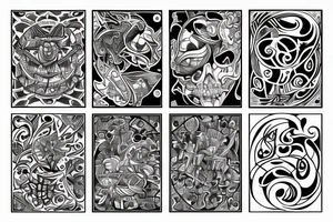 A four piece puzzle. tattoo idea