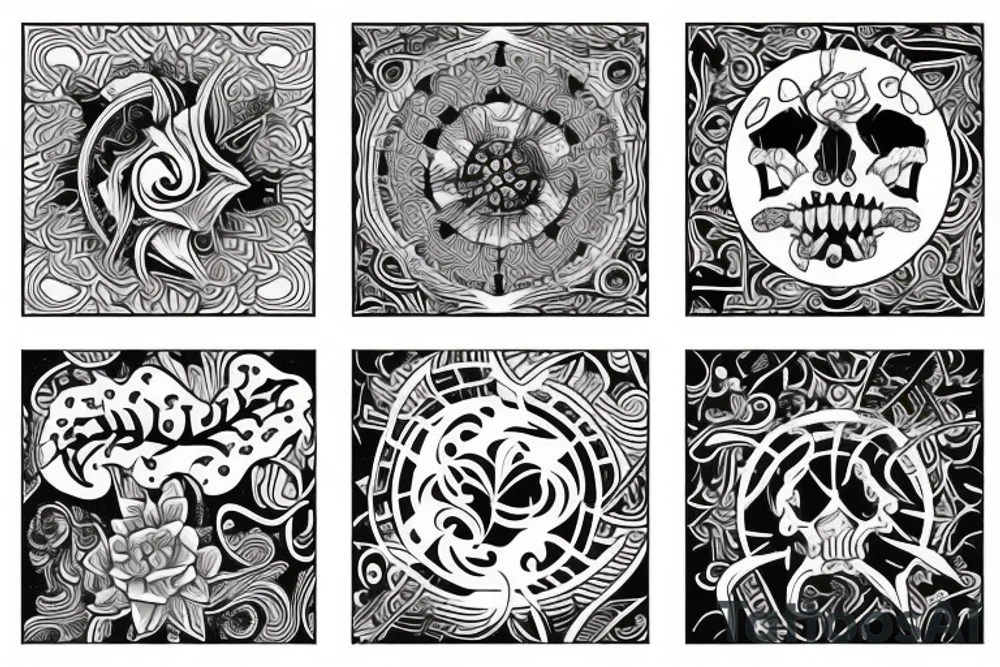A four piece puzzle. tattoo idea