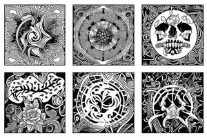 A four piece puzzle. tattoo idea