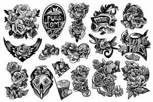 4 puzzle pieces tattoo idea