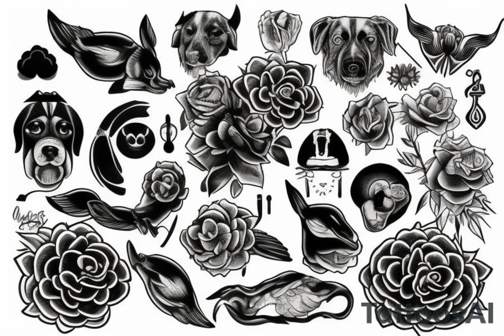 Chien tattoo idea