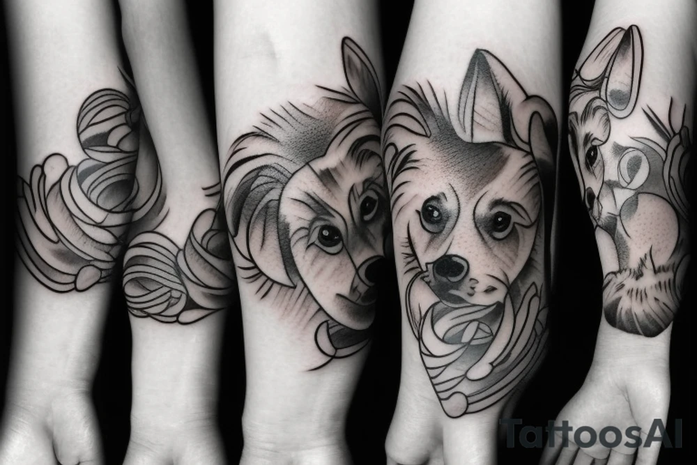 1 Dog tattoo idea