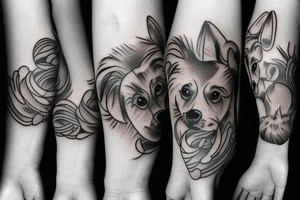 1 Dog tattoo idea