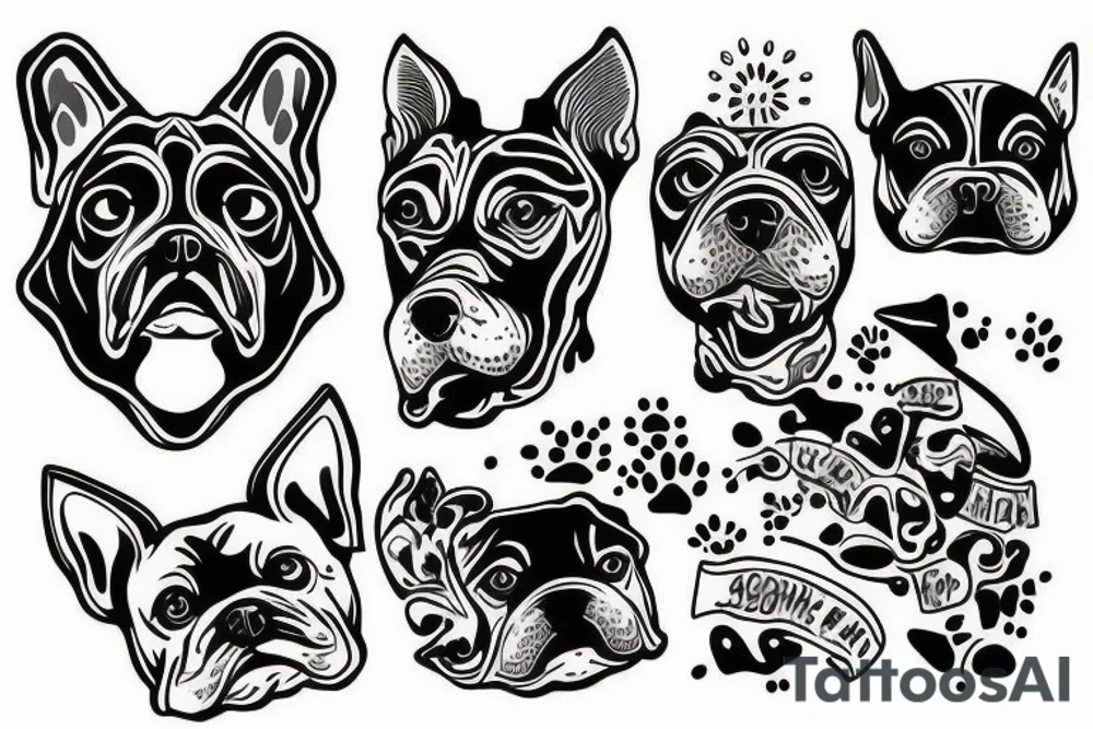 1 Dog tattoo idea