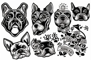 1 Dog tattoo idea