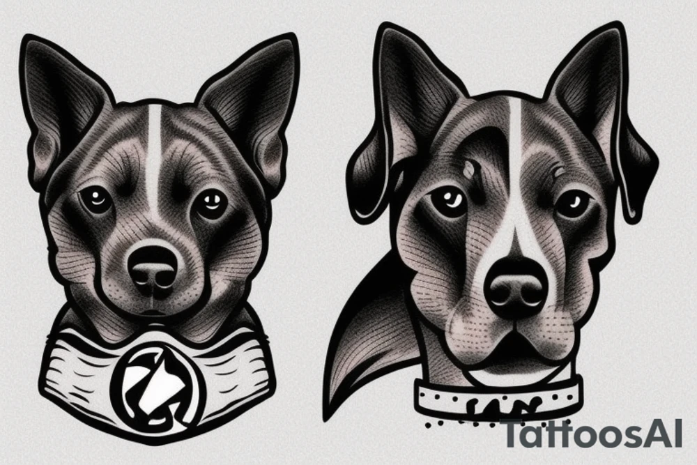 1 Dog tattoo idea