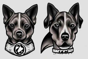 1 Dog tattoo idea