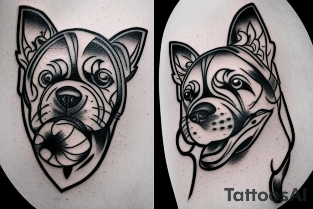 1 Dog tattoo idea