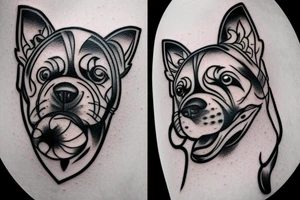 1 Dog tattoo idea