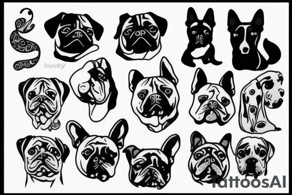 1 Dog tattoo idea