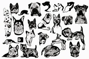 1 dog tattoo idea