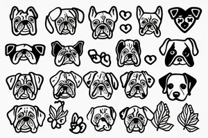 Cute dog tattoo idea