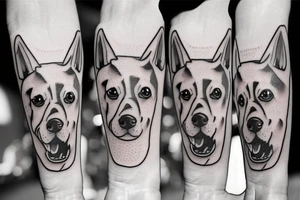 Cute dog tattoo idea
