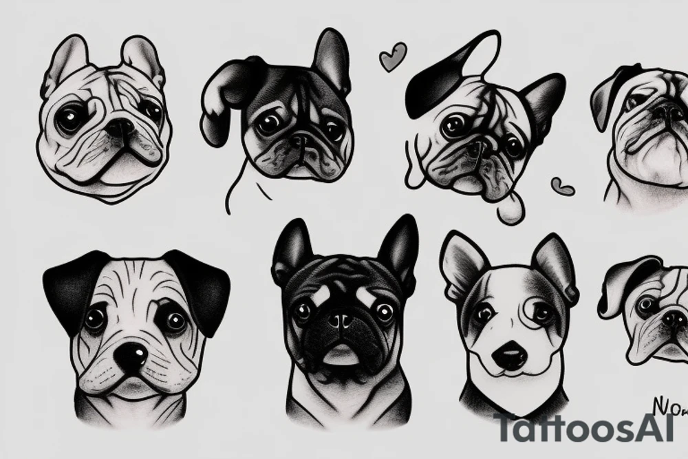 Cute dog tattoo idea