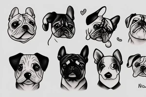 Cute dog tattoo idea
