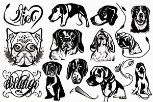Big dog tattoo idea