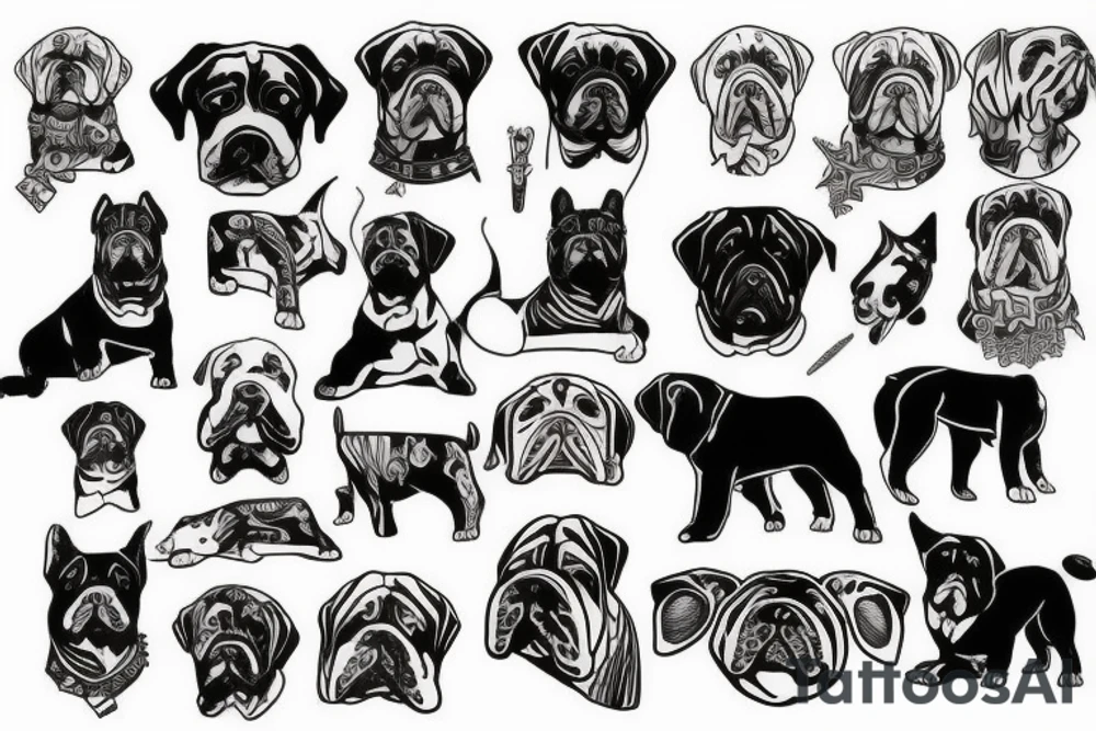 Big dog tattoo idea