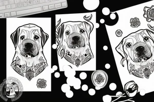 Big dog tattoo idea