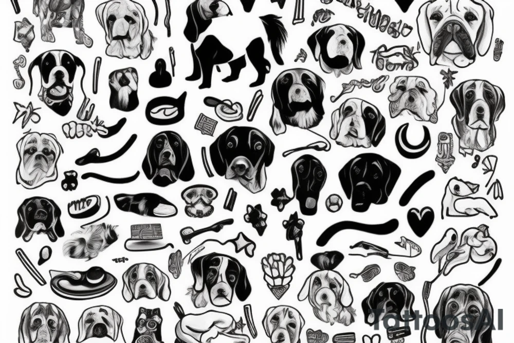 Big dog tattoo idea