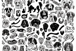 Big dog tattoo idea