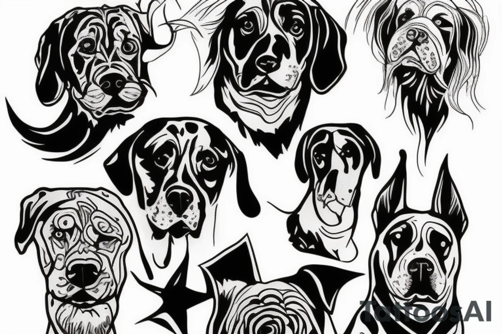Big dog tattoo idea