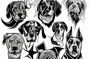 Big dog tattoo idea