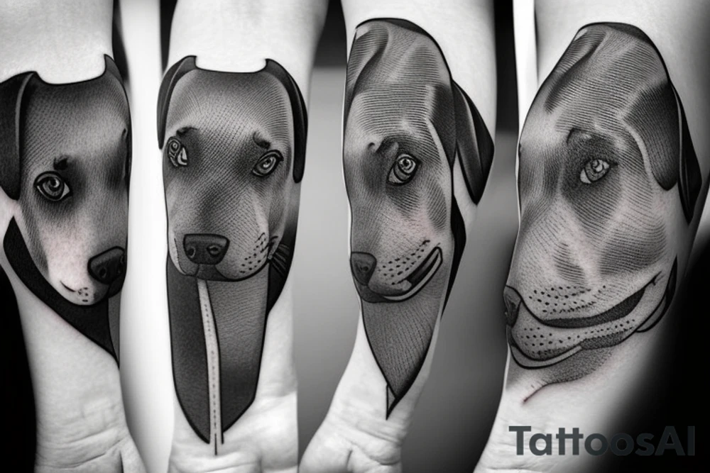 Labrador dog tattoo idea