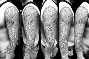 dog outline tattoo idea